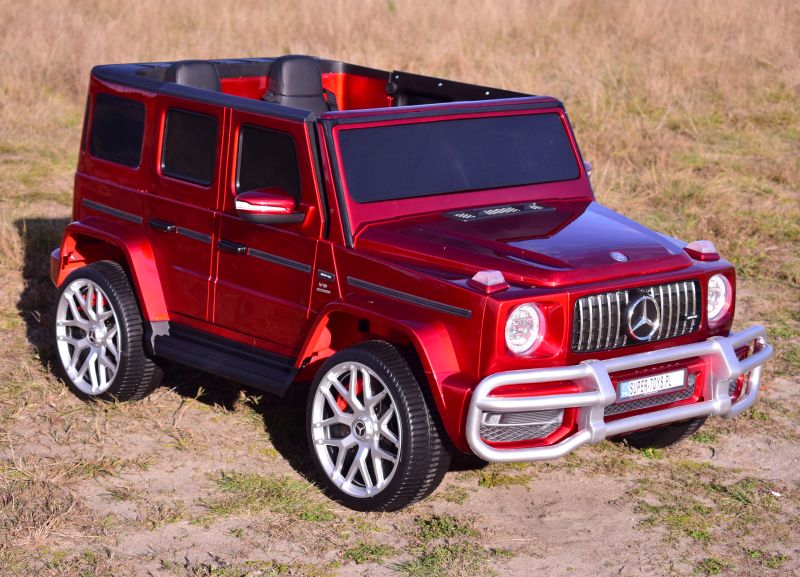 MERCEDES G63 AMG DLA 2 DZIECI, 24V, 4X4, MIĘKKIE KOŁA EVA, MIĘKKIE SIEDZENIE, LAKIER POLEROWANY FULL OPCJA/S-307 - obrazek 7