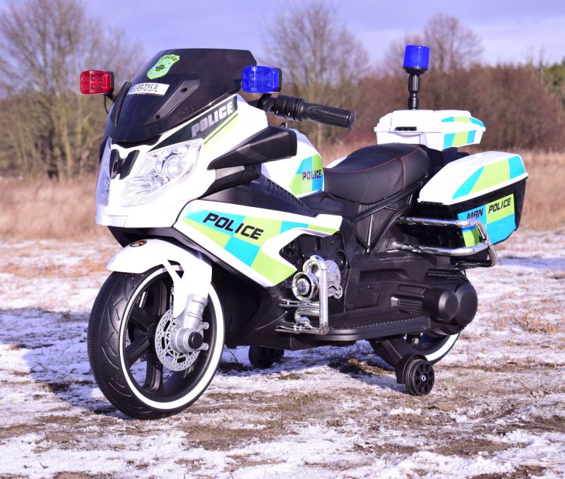MEGA MOTOR POLICYJNY NA AKUMULATOR, KOGUT, MEGAFON, MOC/BEJ8188 - obrazek 8
