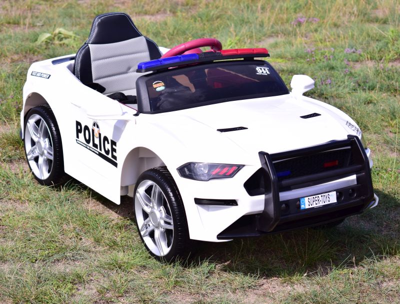 AUTO POLICJA, DŹWIĘKI, MIĘKKIE KOŁA EVA, MIĘKKIE SIEDZENIE/BBH0007 - obrazek 14
