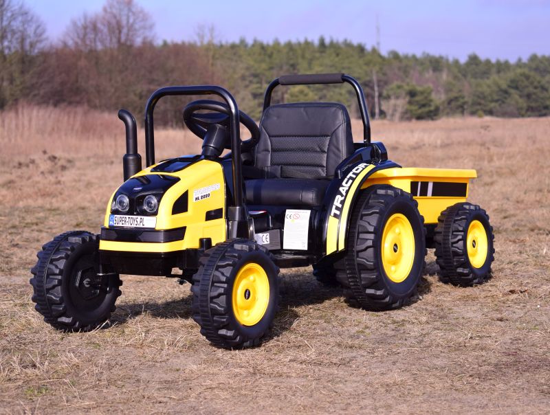 MEGA TRAKTOR Z PRZYCZEPĄ. MIĘKKIE SIEDZENIE, KOŁA EVA,PILOT, RADIO FM/HL388 - obrazek 10
