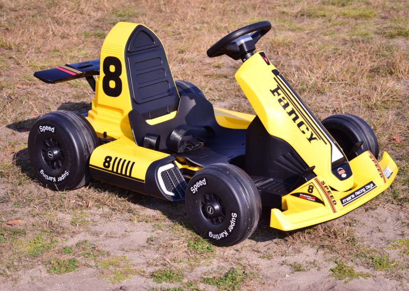 SZYBKI GOKART FANCY NA AKUMULATOR 12V, REGULOWANA - ROZSUWANA RAMA, SUPER ZABAWABDQ-8 - obrazek 7