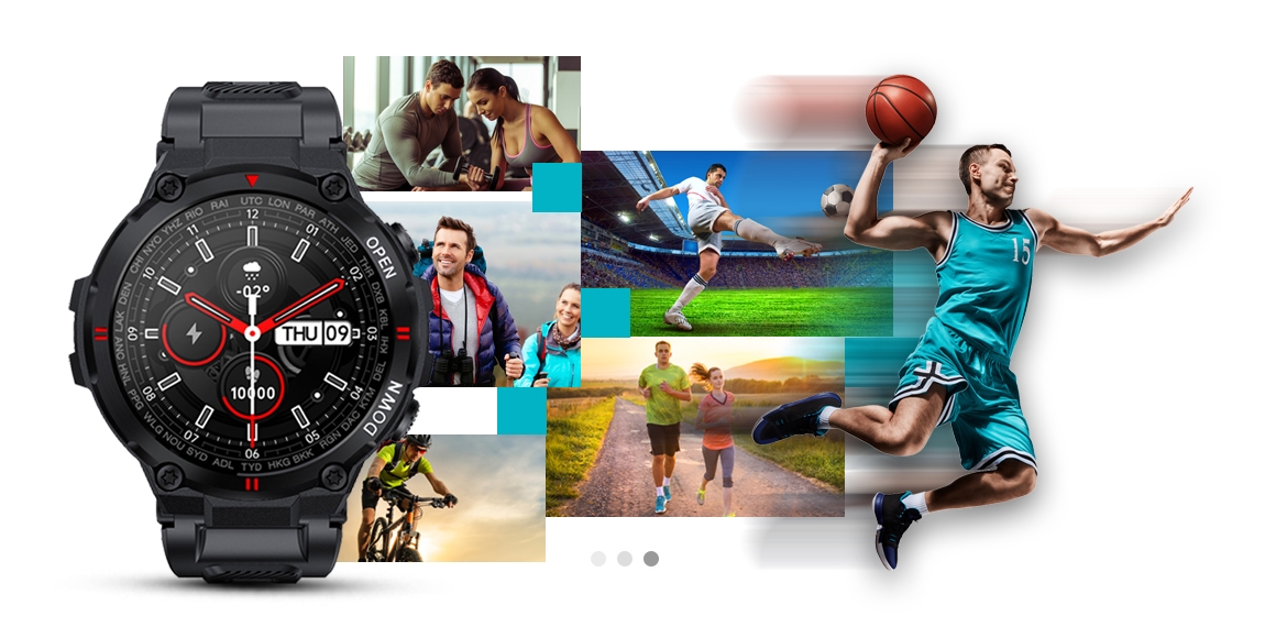 Smartwatch GIEWONT Czarny GW430-1 - obrazek 7