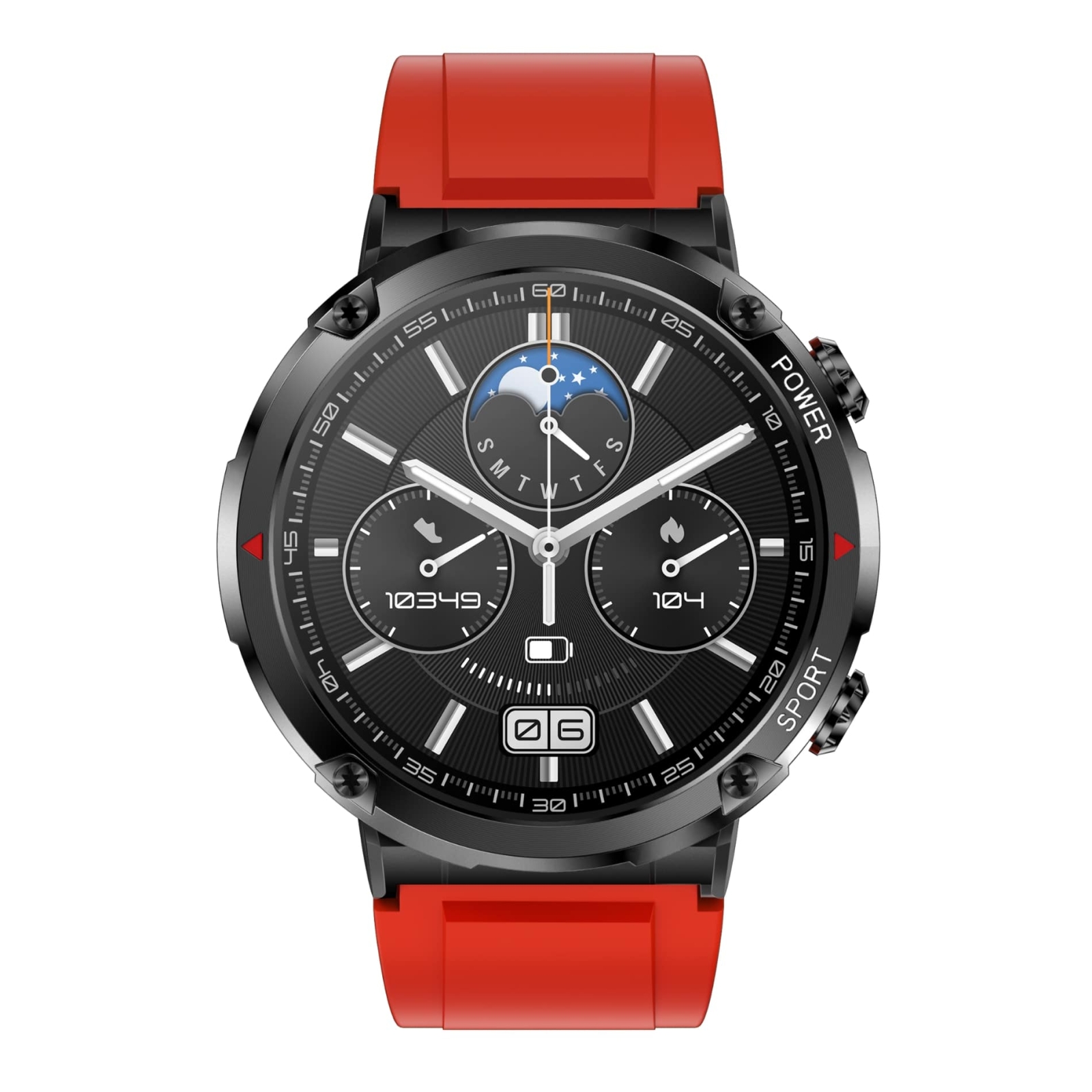 Smartwatch Gravity GT21-6 + Czerwony Pasek Silikonowy - obrazek 4