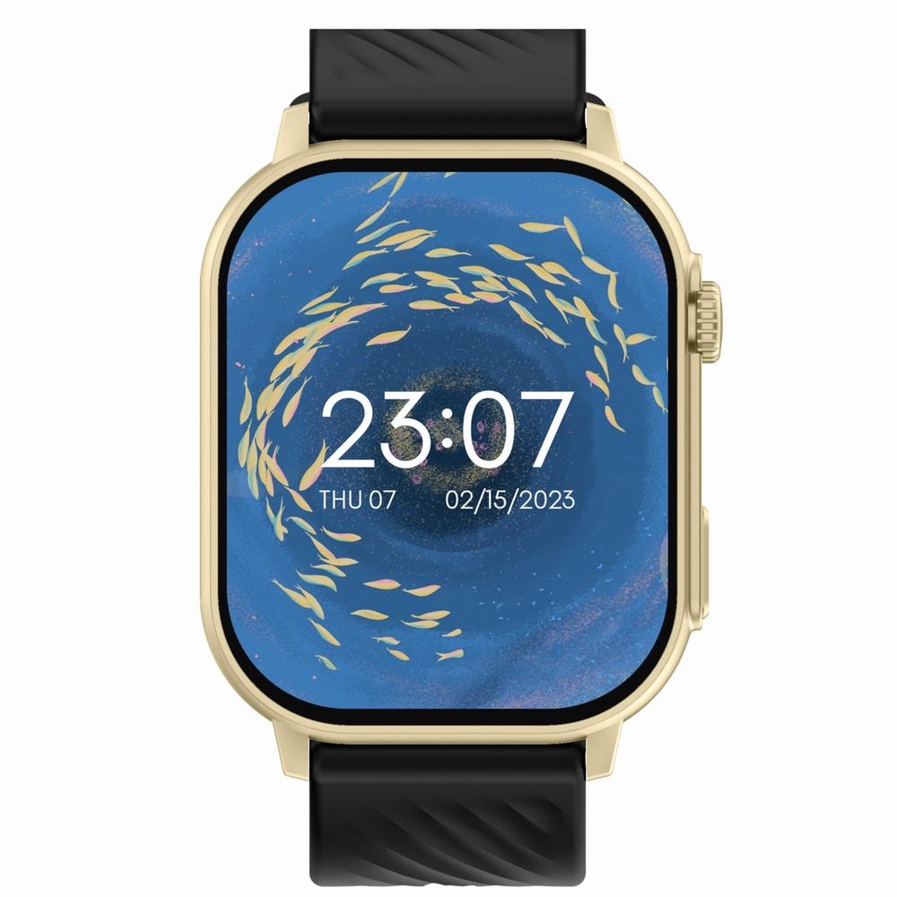 Smartwatch Gravity GT15-6 Czarny Pasek Silikonowy + Złota Bransoleta - obrazek 5