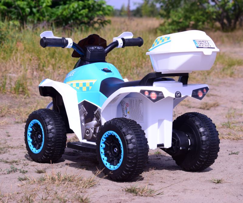 QUAD NA AKUMULATOR POLICJA Z KUFERKIEM - SUPER JAKOŚĆ/GTS-1188A - obrazek 4