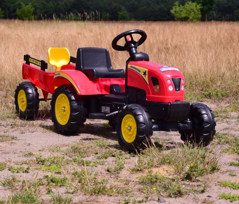 TRAKTOR NA PEDAŁY Z PRZYCZEPĄ I AKCESORIAMI/TR3001 - obrazek 3