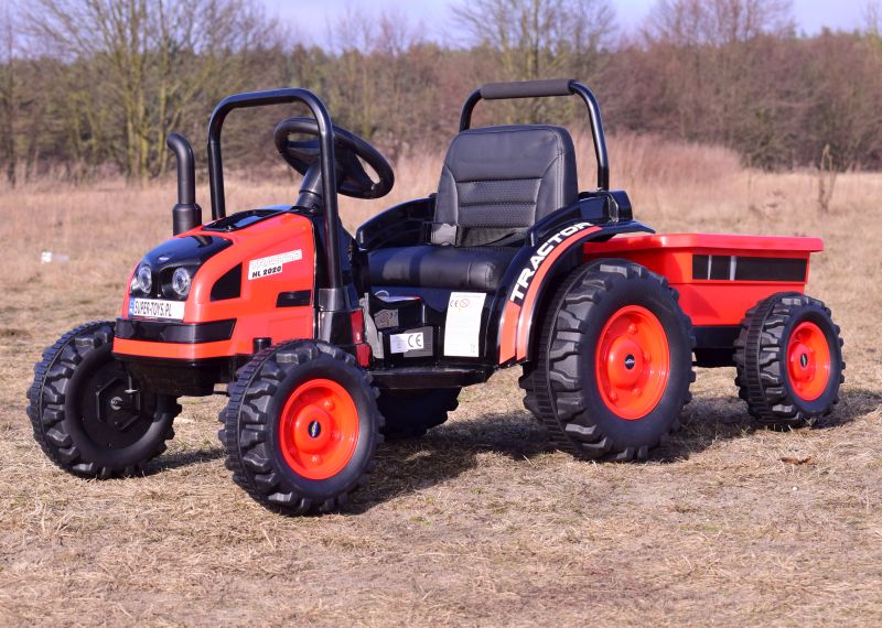 MEGA TRAKTOR Z PRZYCZEPĄ. MIĘKKIE SIEDZENIE, PILOT, RADIO FM/HL388 - obrazek 4