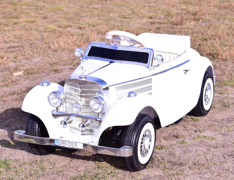 MERCEDES RETRO TYP 540K DLA DZIECKA I DLA RODZICA, MIĘKKIE KOŁA EVA, MIĘKKIE SIEDZENIE, FULL OPCJA/A200 - obrazek 4