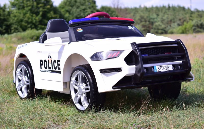 AUTO POLICJA, DŹWIĘKI, MIĘKKIE KOŁA EVA, MIĘKKIE SIEDZENIE/BBH0007 - obrazek 15