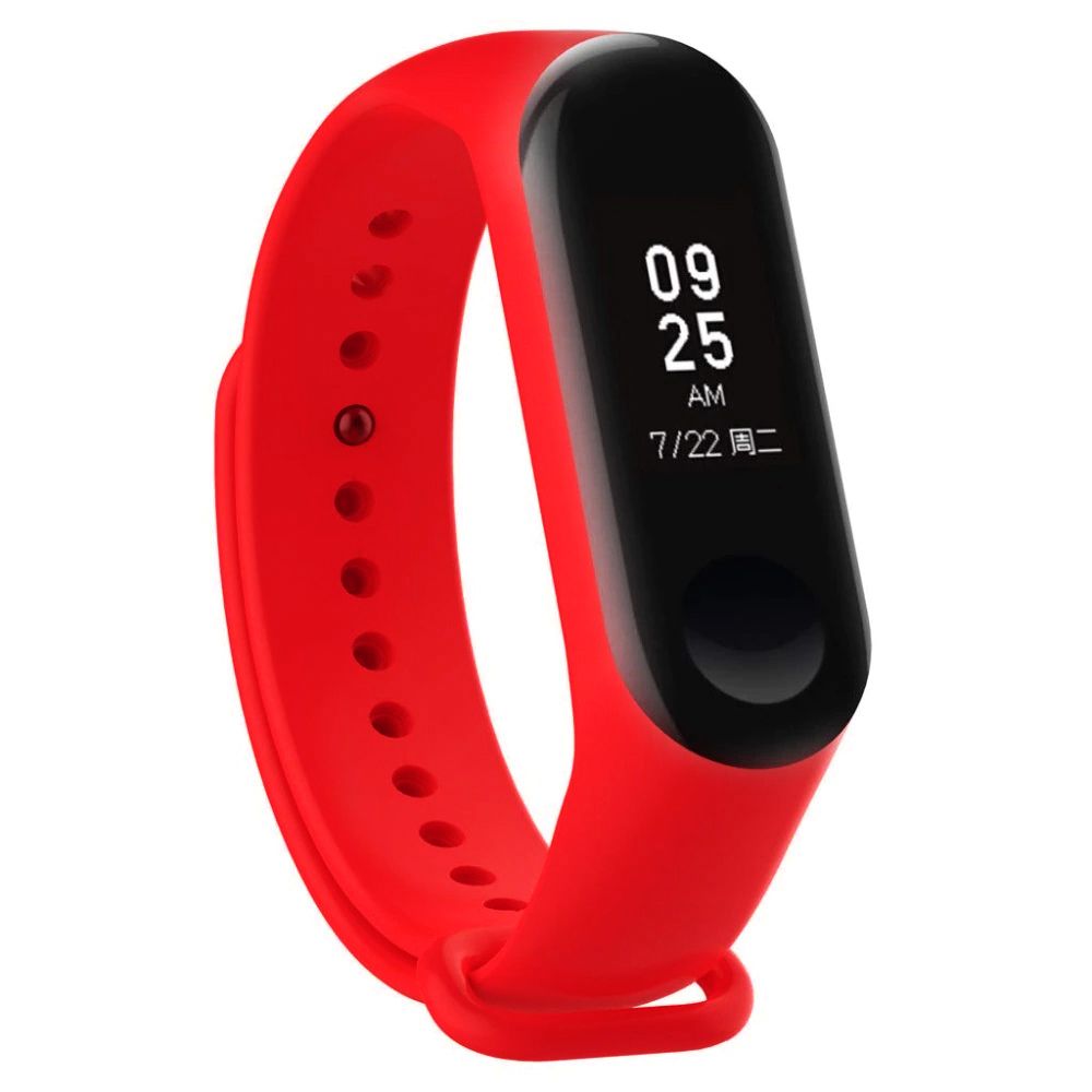 Pasek silikonowy do Xiaomi 5/6 - czerwony - obrazek 3