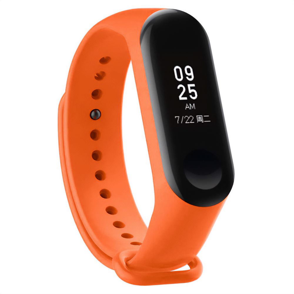 Pasek silikonowy do Xiaomi 5/6 - pomarańczowy - obrazek 3