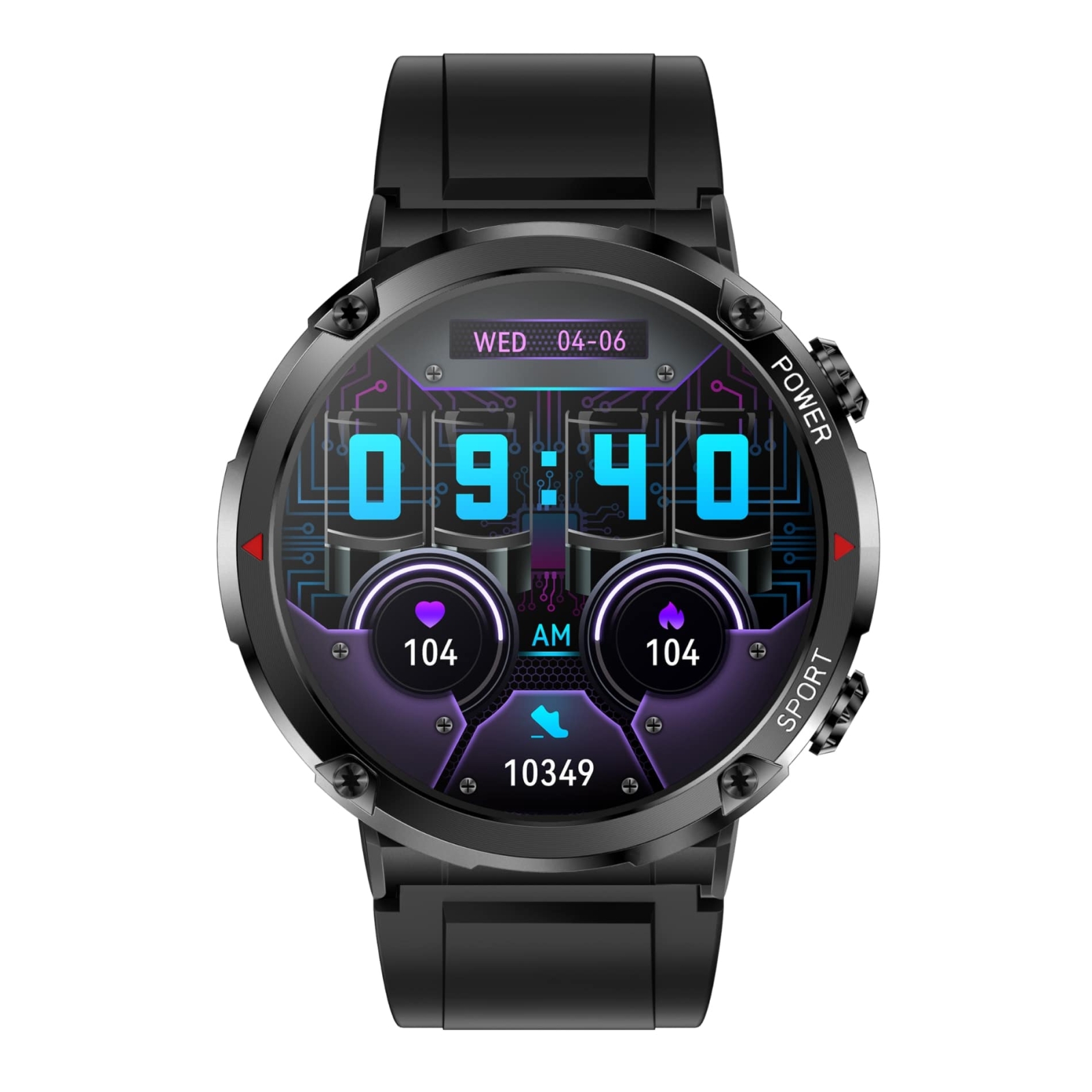 Smartwatch Gravity GT21-6 + Czerwony Pasek Silikonowy - obrazek 5