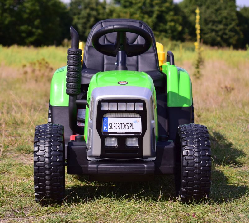 SUPER TRAKTOR BLOW - NA AKUMULATOR Z PRZYCZEPĄ, MIĘKKIE KOŁA, MIEKKIE SIEDZENIE, PILOT/XMX611 - obrazek 2