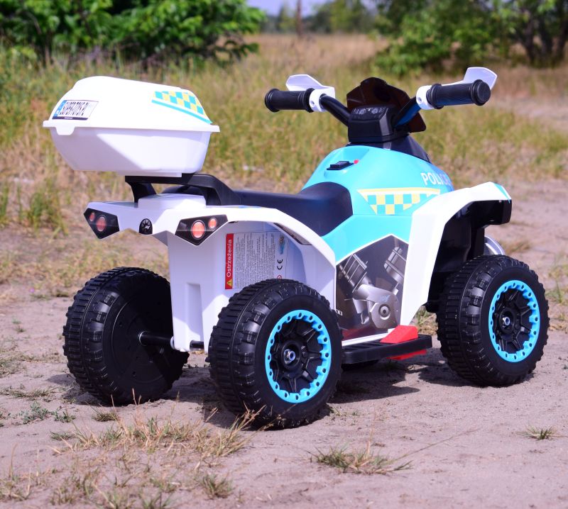 QUAD NA AKUMULATOR POLICJA Z KUFERKIEM - SUPER JAKOŚĆ/GTS-1188A - obrazek 5