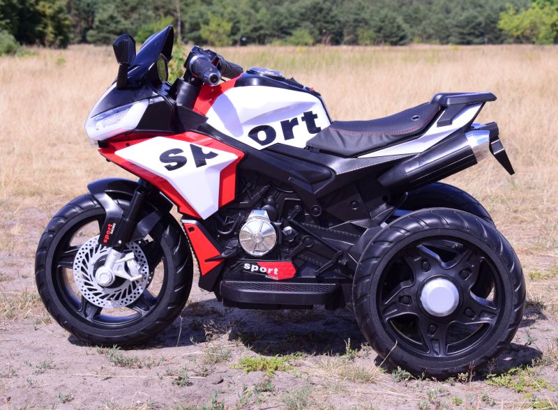 MEGA MOTOR 3 KOŁOWY SPORT, DWA SILNIKI , MIĘKKIE KOŁA, MIĘKKIE SIEDZENIE, GAZ W MANETCE/FB6886 - obrazek 5