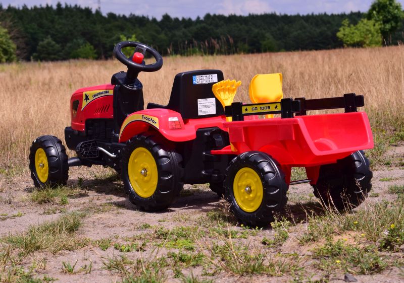TRAKTOR NA PEDAŁY Z PRZYCZEPĄ I AKCESORIAMI/TR3001 - obrazek 4