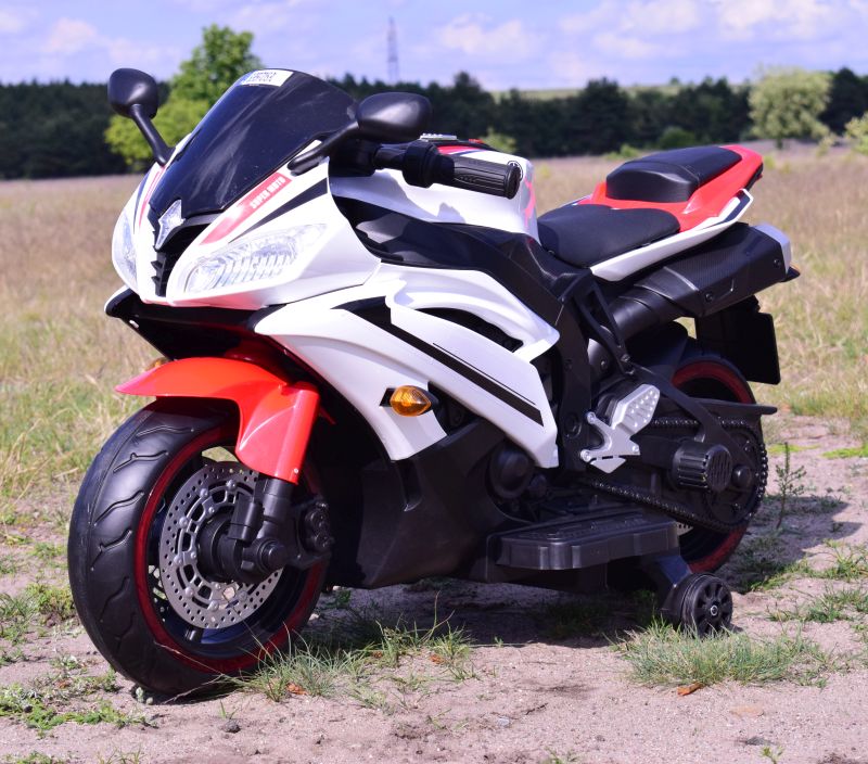 WIELKI MOTOR NA AKUMULATOR - GAZ W MANETCE, HAMULEC, ŚWIECĄCE KOŁA - SUPER JAKOSĆ/SD-R6 - obrazek 7