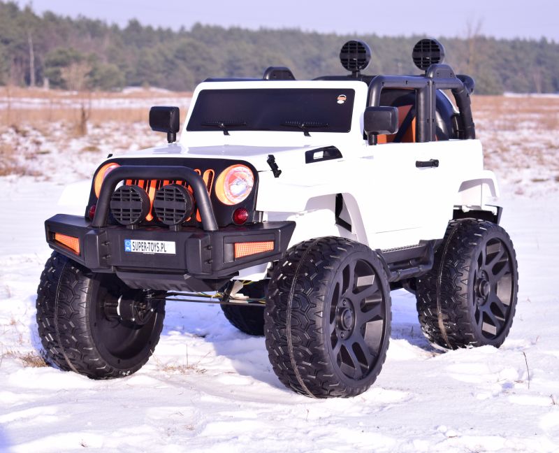 MEGA JEEP 4X4, MIĘKKIE KOŁA, MIĘKKIE SIEDZENIE, FUNKCJA BUJANIA SUPER HIT/LT828 - obrazek 5