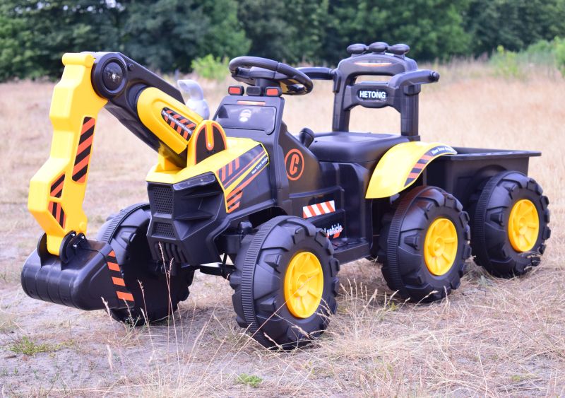 TRAKTOR, KOPARKA NA AKUMULATOR+PRZYCZEPA,PILOT /HT9158 - obrazek 7