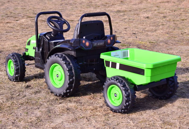 MEGA TRAKTOR Z PRZYCZEPĄ. MIĘKKIE SIEDZENIE, KOŁA EVA,PILOT, RADIO FM/HL388 - obrazek 6