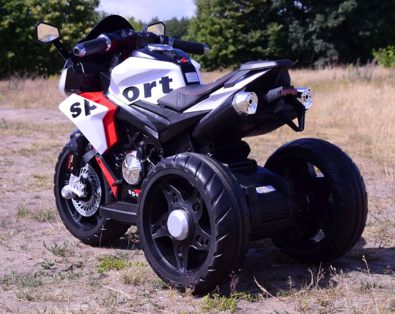 MEGA MOTOR 3 KOŁOWY SPORT, DWA SILNIKI , MIĘKKIE KOŁA, MIĘKKIE SIEDZENIE, GAZ W MANETCE/FB6886 - obrazek 6