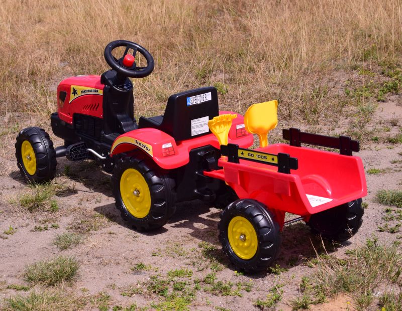 TRAKTOR NA PEDAŁY Z PRZYCZEPĄ I AKCESORIAMI/TR3001 - obrazek 5