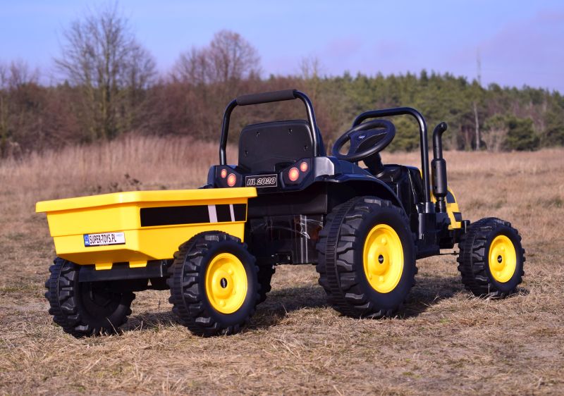 MEGA TRAKTOR Z PRZYCZEPĄ. MIĘKKIE SIEDZENIE, KOŁA EVA,PILOT, RADIO FM/HL388 - obrazek 12