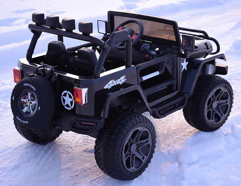 MEGA JEEP 4X4 Z REDUKTOREM NAPĘDU EXCLUSIVE 24 V, 480 WAT, WOLNY START,MIĘKKIE KOŁA /WXE1688-24V - obrazek 13