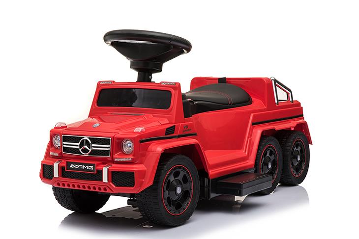 JEŹDZIK NA AKUMULATOR, PCHACZ, ODPYCHACZ MERCEDES G 63 AMG 6X6, MIĘKKIE KOŁA DASZEK , STEROWANIE RĄCZKĄ/1838 LONG - obrazek 7