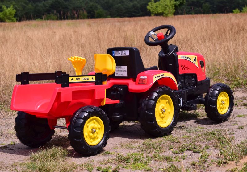 TRAKTOR NA PEDAŁY Z PRZYCZEPĄ I AKCESORIAMI/TR3001 - obrazek 6