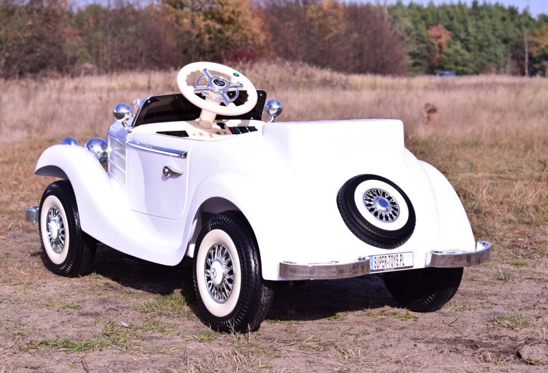 MERCEDES RETRO TYP 540K DLA DZIECKA I DLA RODZICA, MIĘKKIE KOŁA EVA, MIĘKKIE SIEDZENIE, FULL OPCJA/A200 - obrazek 6