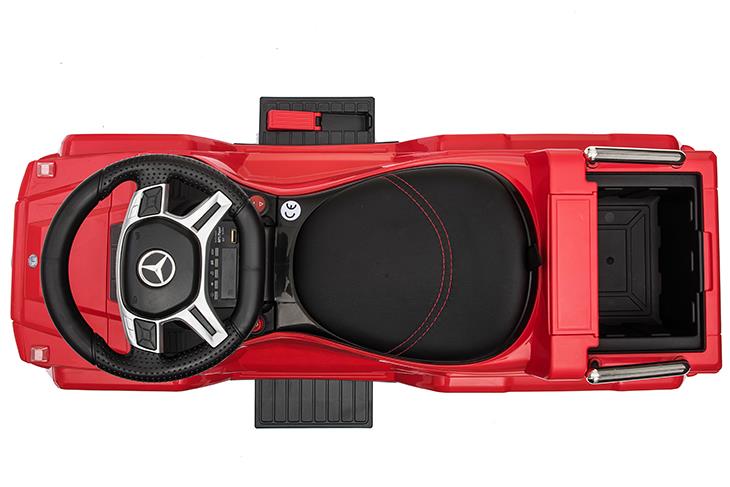 JEŹDZIK NA AKUMULATOR, PCHACZ, ODPYCHACZ MERCEDES G 63 AMG 6X6, MIĘKKIE KOŁA DASZEK , STEROWANIE RĄCZKĄ/1838 LONG - obrazek 8