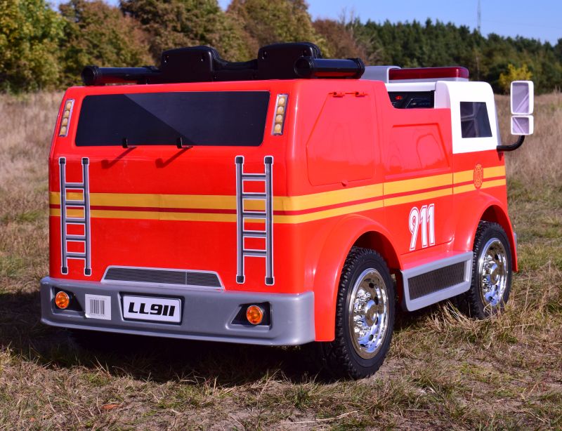 MEGA STRAŻ POŻARNA Z DŹWIĘKAMI, FUNKCJĄ BUJANIA, MEGAFONEM I DODATKOWYM WYPOSAŻENIEM, SUPER WERSJA/LL911 - obrazek 5