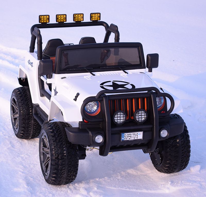 MEGA JEEP 4X4 Z REDUKTOREM NAPĘDU EXCLUSIVE 24 V, 480 WAT, WOLNY START,MIĘKKIE KOŁA /WXE1688-24V - obrazek 8