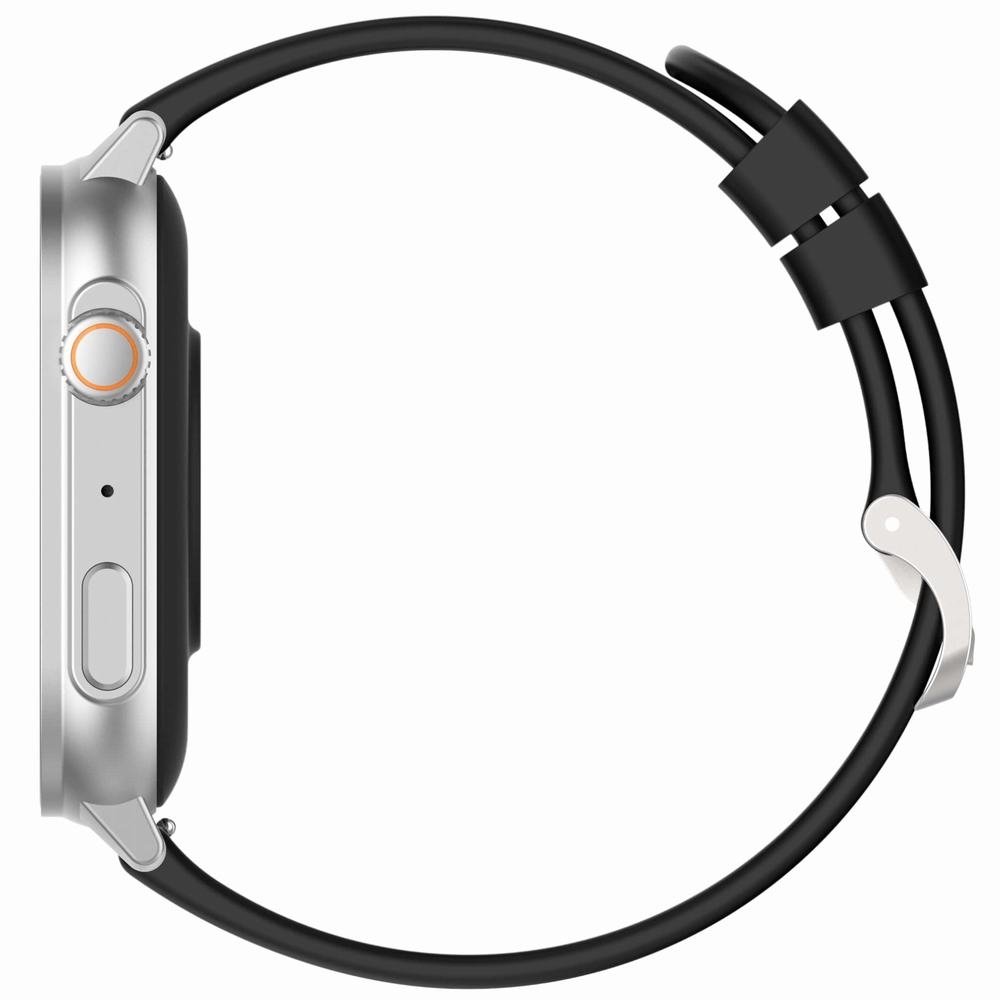 Smartwatch Gravity GT15-9 Czarny Pasek Silikonowy + Srebrna Bransoleta - obrazek 5
