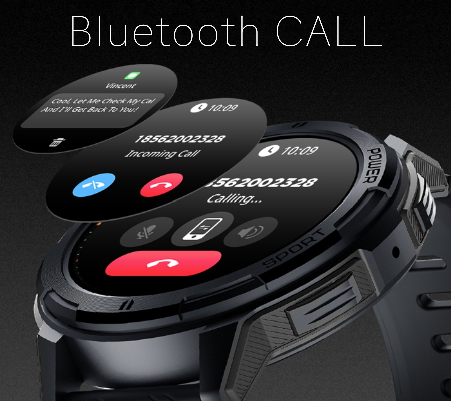 Smartwatch Męski Rubicon RNCF26-1 BLACK - obrazek 5