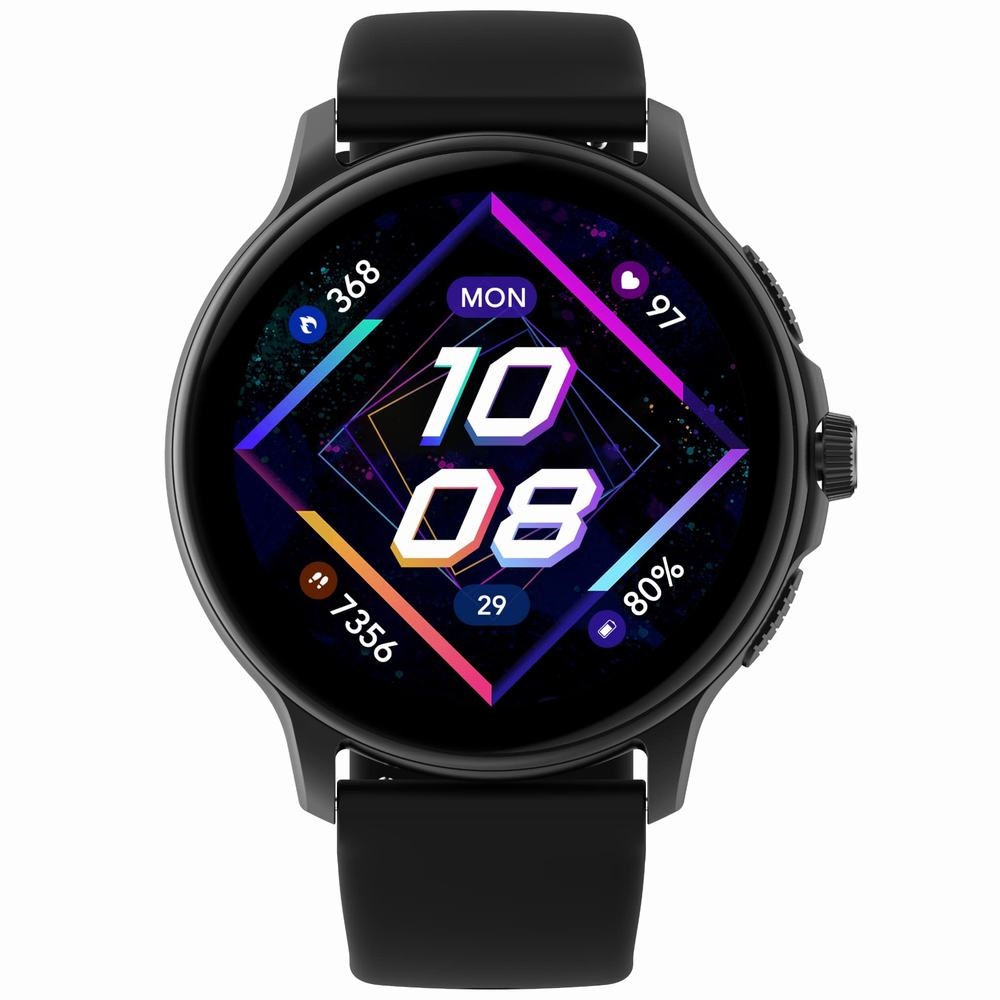 Smartwatch Damski GRAVITY GT12-1 Czarny Pasek Silikonowy + Czarna Bransoleta - obrazek 5