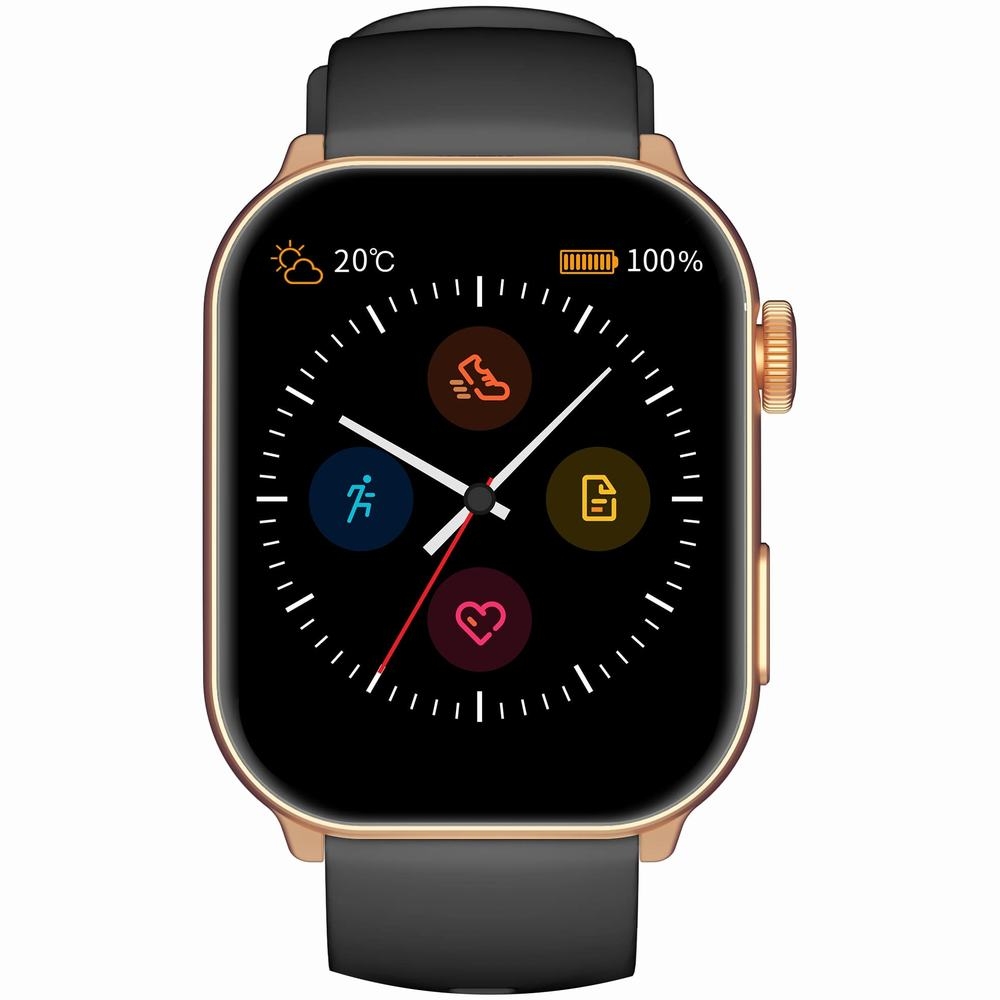 Smartwatch Damski GRAVITY GT28-5 Pasek + Bransoleta Różowe złoto Czarny - obrazek 5