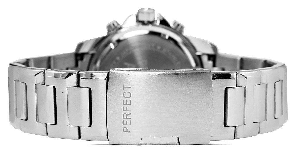 Zegarek Męski Perfect A8026B-1 Dual Time Iluminacja i Fluorescencja - obrazek 5