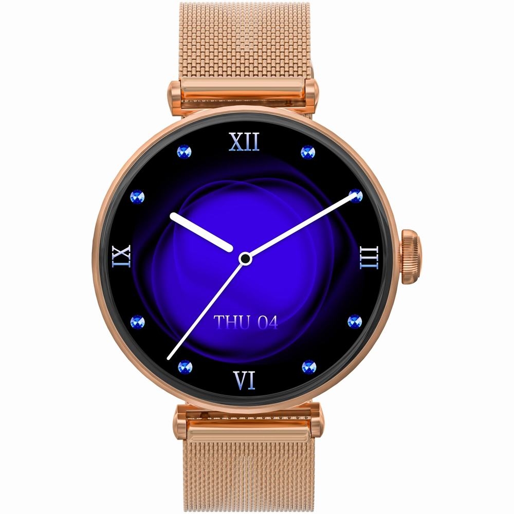Smartwatch Gravity Różowe Złoto Różowy 2 Paski GT26-1 - obrazek 5