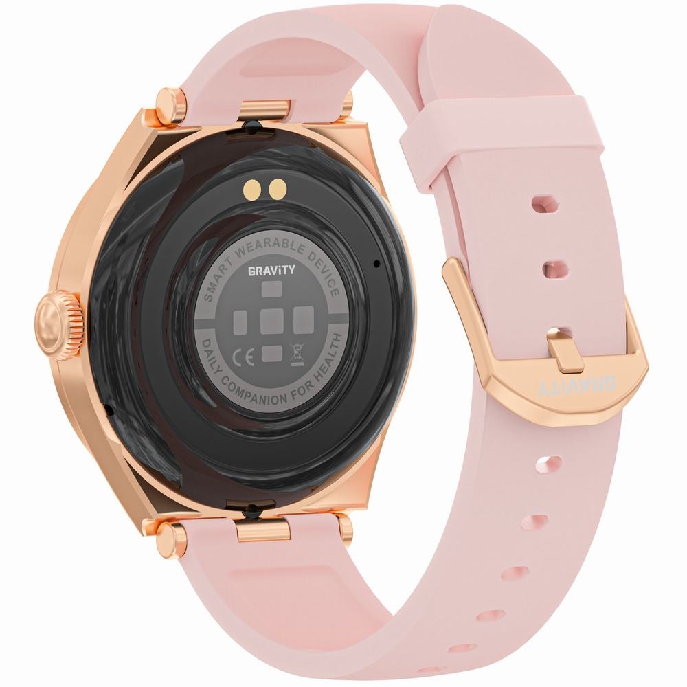 Smartwatch Gravity Różowe Złoto Różowy GT25-2 - obrazek 4