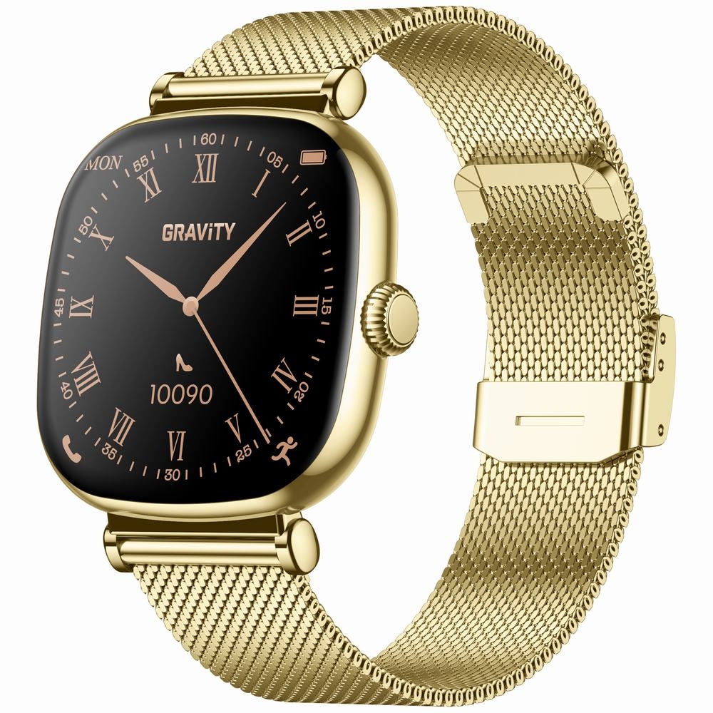Smartwatch Gravity Złoty Bransoleta + Pasek GT32-1 - obrazek 5