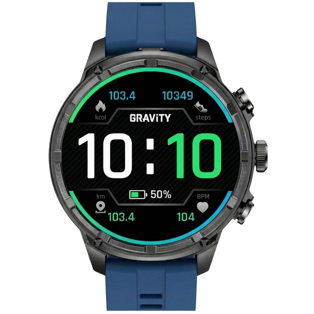 Smartwatch Gravity Czarny Pasek + Bransoleta GT41-2 - obrazek 5