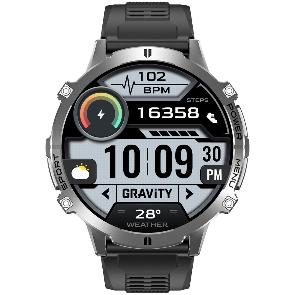 Smartwatch Gravity Grafitowy Pasek + Bransoleta GT42-3 - obrazek 5