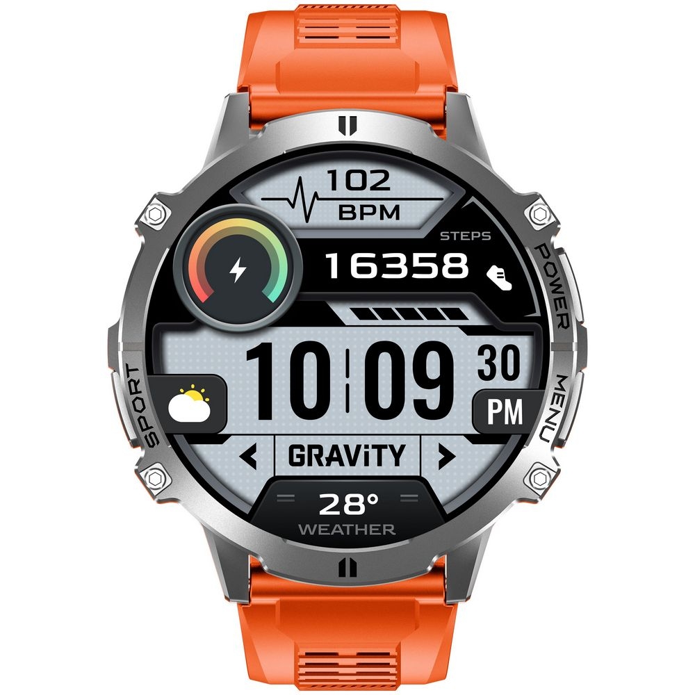 Smartwatch Gravity Grafitowy Pasek + Bransoleta GT42-4 - obrazek 5