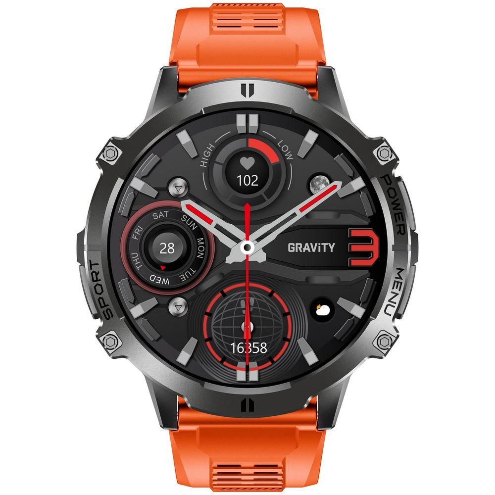 Smartwatch Gravity Czarny Pasek + Bransoleta GT42-5 - obrazek 5