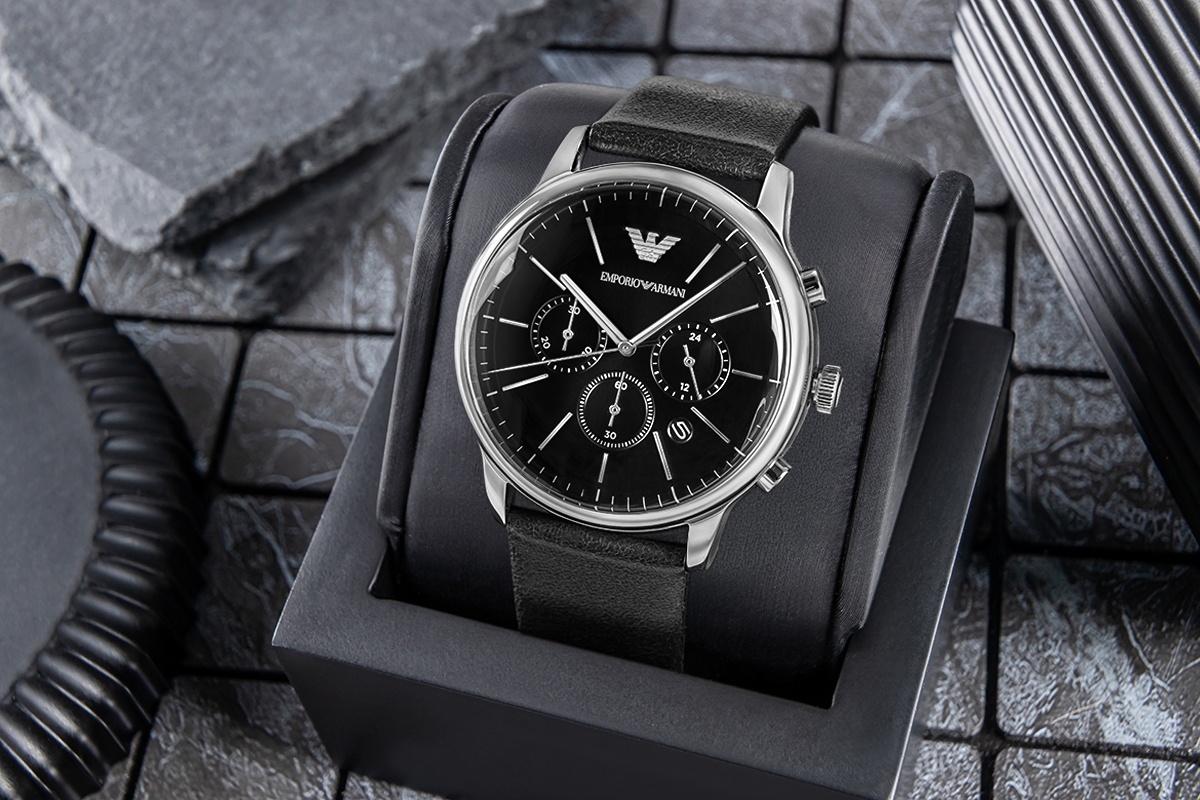 Zegarek Męski EMPORIO ARMANI Minimalist Chronograph AR11774 + BOX - obrazek 5