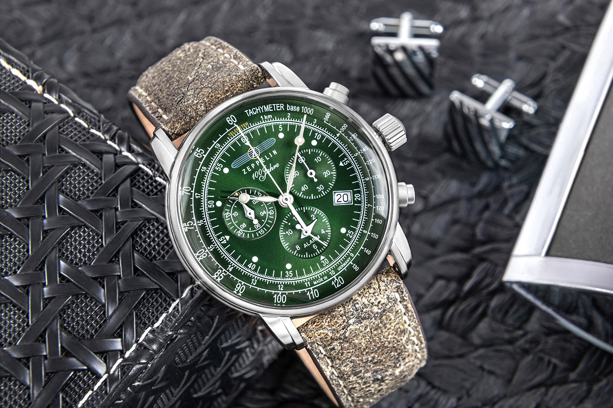 Zegarek Męski ZEPPELIN 100 Jahre Chronograph 8680-4 + BOX - obrazek 5