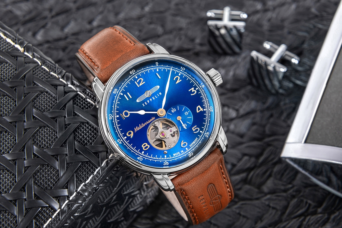 Zegarek Męski ZEPPELIN Méditerranée Open Heart Automatic 9666-3 + BOX - obrazek 5
