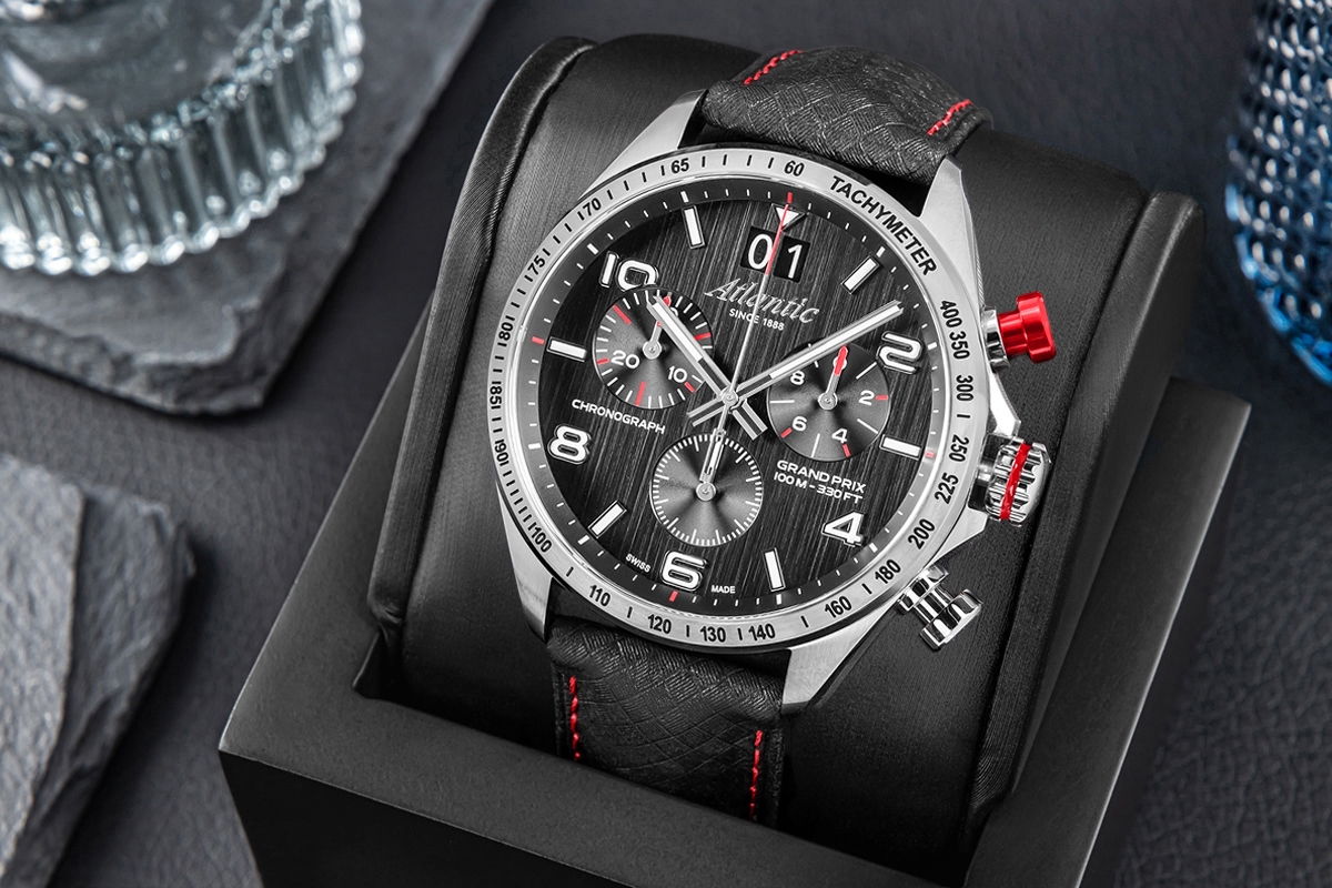 Zegarek Męski Atlantic Grand Prix Chrono 55463.41.65 + BOX - obrazek 5